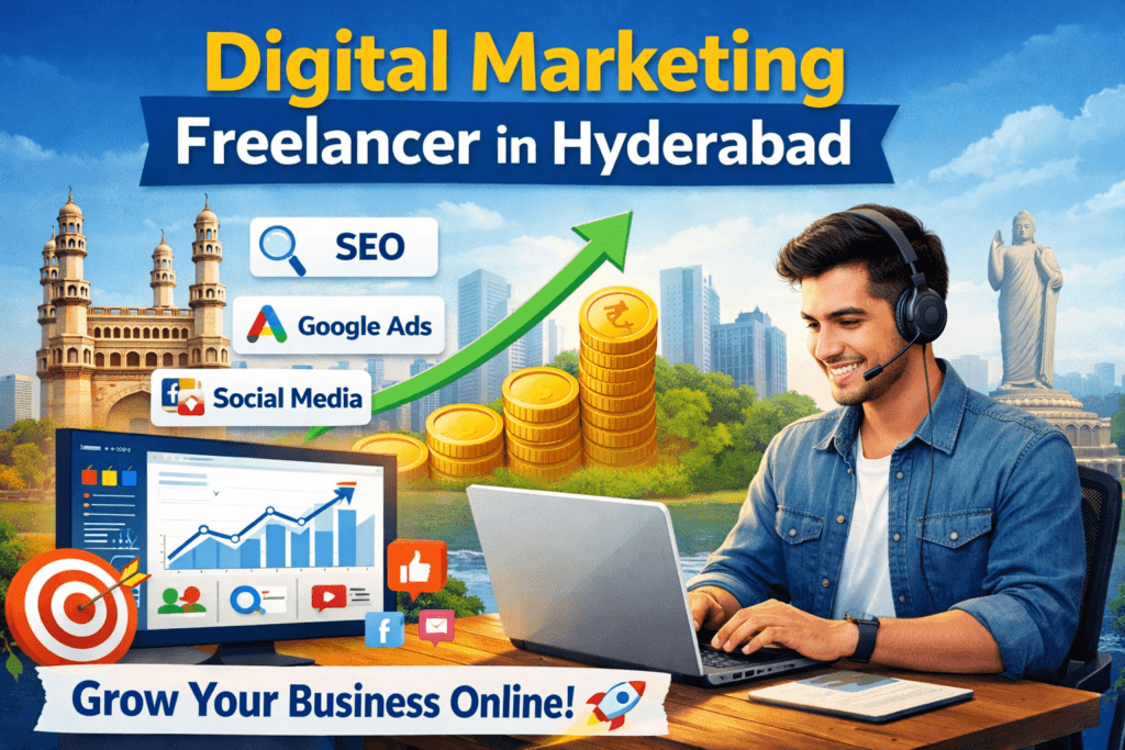 Digital marketing freelancer in Hyderabad providing SEO and Google Ads services